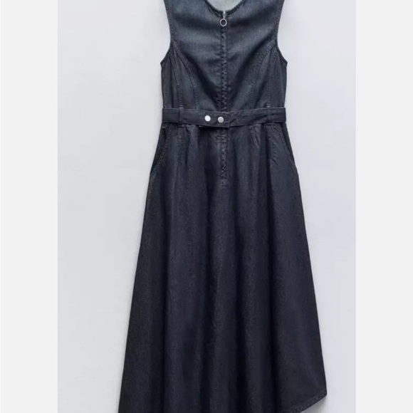 Zara Black High-Low A-Line Cocktail Dress - Picture 2 of 5